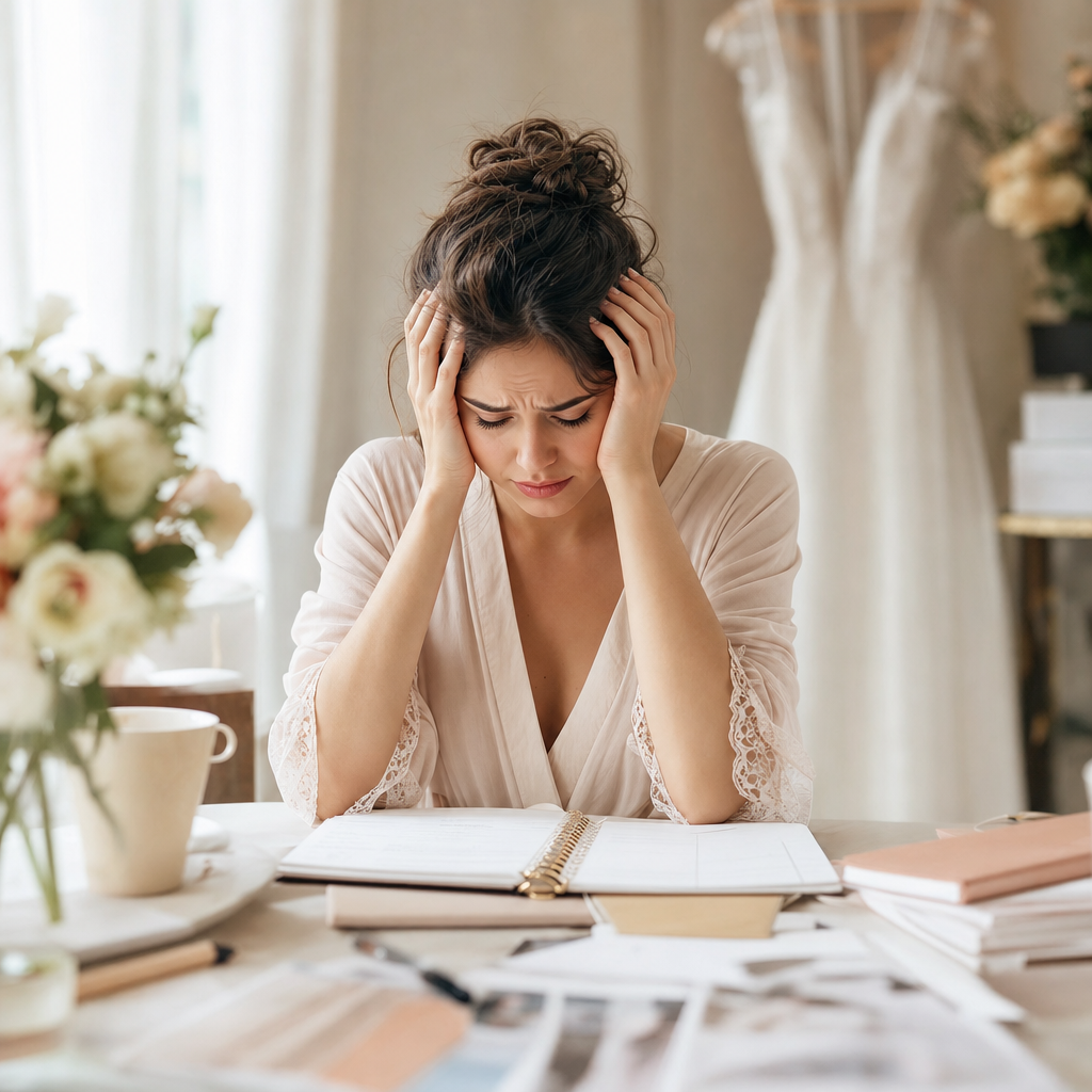 Featured image for Stress-Symptome bei der Braut: Diese 8 Warnsignale solltest Du ernst nehmen