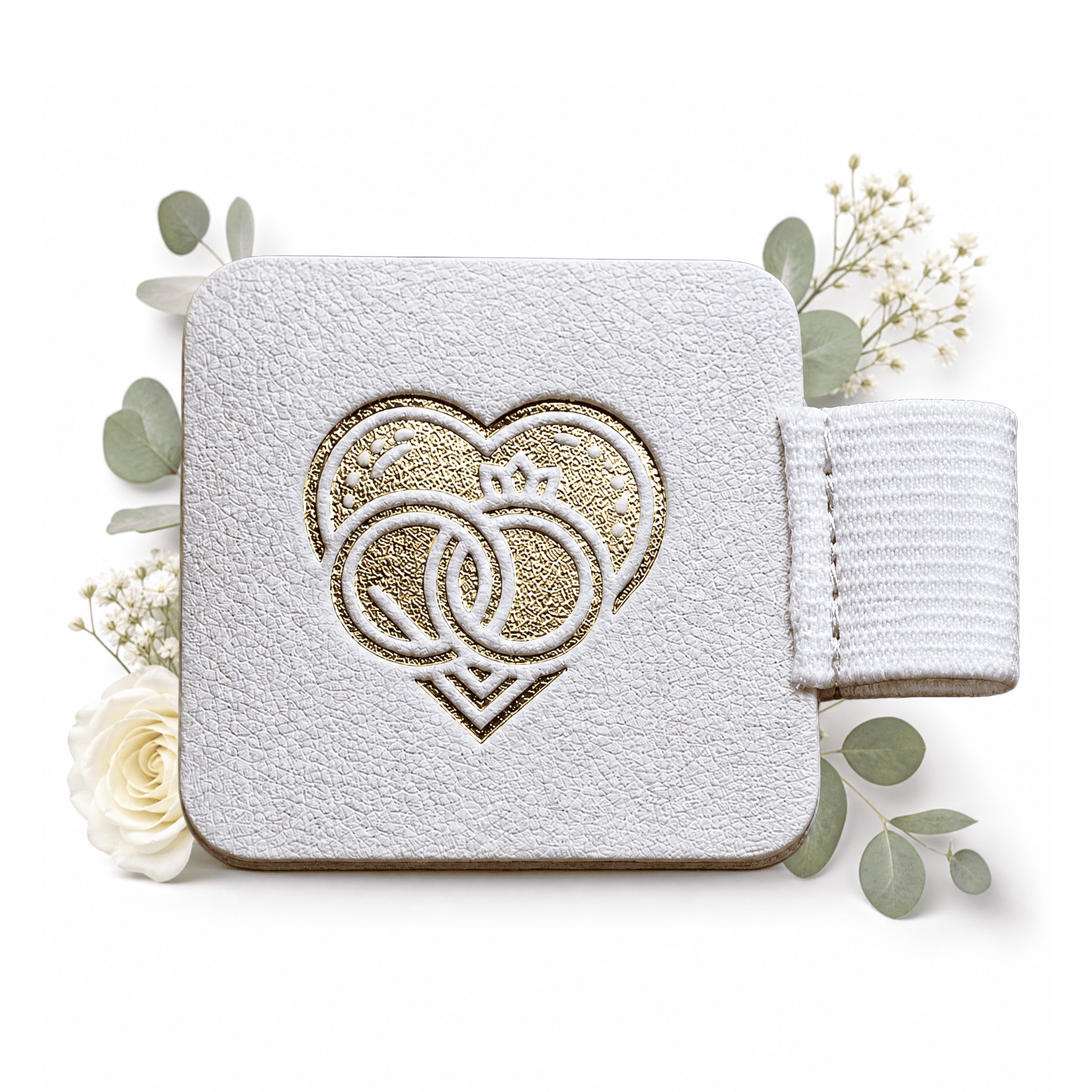 Der Stiftehalter - Schlaufe Extragroß von Mein kleines Hochzeitsbüro verfügt über eine extragroße Schlaufe, die sich ideal für die Aufbewahrung von Stiften eignet - ein elegantes und praktisches Accessoire für jeden Hochzeitsplaner.