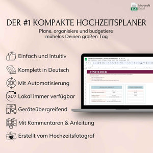 Digitaler Hochzeitsplaner – Excel