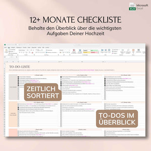 Digitaler Hochzeitsplaner – Excel