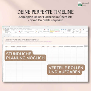 Digitaler Hochzeitsplaner – Excel