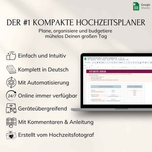 Digitaler Hochzeitsplaner – Google Sheets